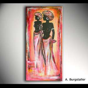 BA Acryl Bild Handgemalt Abstrakt Afrika Kunst Women 1 Designbild 