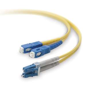 Belkin 10 Meter Single Mode Duplex Fiber Optic Patch Cable at 