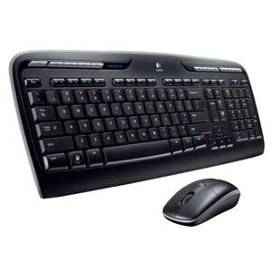 Logitech MK300 Wireless Desktop Keyboard and Mouse   USB, One Touch 
