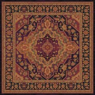   Jet Black 8 Ft. Square Area Rug DISCONTINUED 222482 at The Home Depot