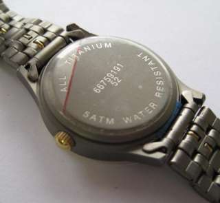 Tusal quartz N.O.S. 5ATM ladies Titanium watch  