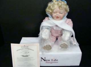 The Ashton Drake Annie Porcelain Doll Winter Wondeland with COA 