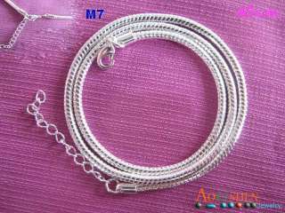   Plated Bracelet Necklace Chain For European beads clasp M1 7  