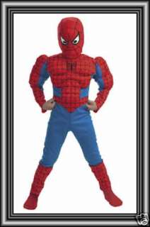 Spiderman blau rot mit Muskeln Original Marvel Kostüm  