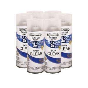 Rust Oleum 2X Painters Touch 12 oz. Satin Clear Spray Paint (6 Pack 