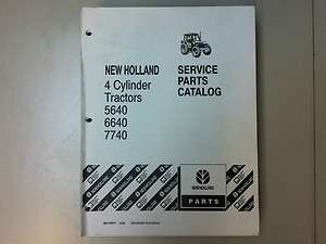 New Holland 5640 6640 7740 Tractor Service Parts Catalog  