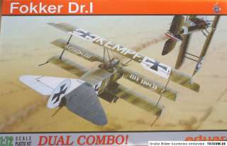 Eduard 7017 Fokker Dr.I Dual Combo 2 Bausätze 172  