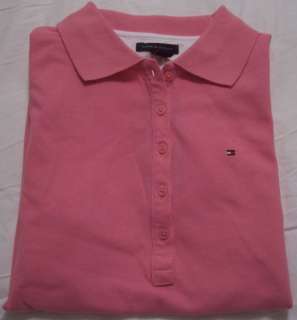 Womens TOMMY HILFIGER $40 Pink Polo Shirt NWT  