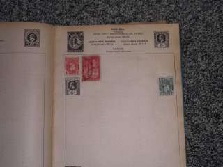   POSTAGE STAMP ALBUM WITH EARLY MID ALL WORLD COLLECTION  