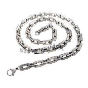 Mens Boys Silver Stainless Steel Chain Necklace SN12  