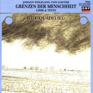    Will Quadflieg, Johann Wolfgang Von Goethe  Musik