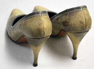 Vintage Palizzio Snake Skin Purse & Matching Heels Shoe  