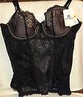 TEMPTD by WACOAL BLACK LACE BUSTIER LINGERE SIZE MEDIUM NEW WITH 