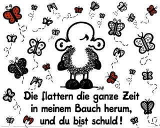 Sheepworld   Schmetterlinge im Bauch Liebe Poster R326  