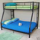 NEW Metal Frame Kids Bunk Bed Twin over Full   White  
