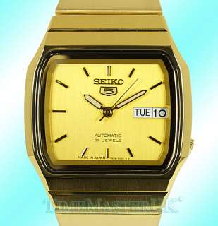   Seiko 5 Automatic Traditional New Old Style Gold Tone Face SNXK90J1
