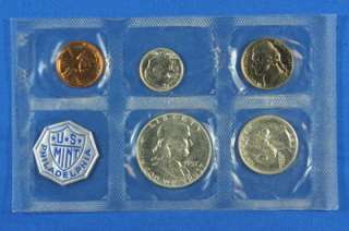 1957 P Philadelphia Proof Set Silver Half Dollar Quarter Dime Nickel 