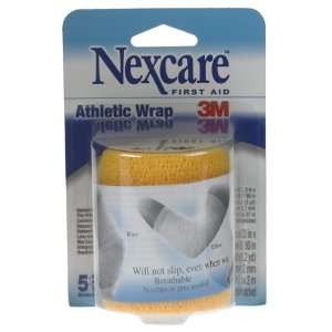  Nexcare Athletic Wrap, Gold, 3 Inches x 5 Yards Stretched 
