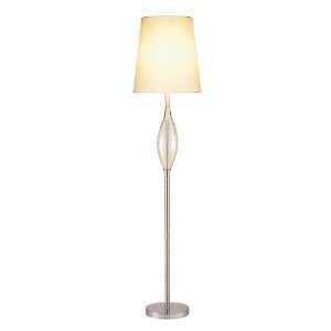  Adesso Venice Floor Lamp, Satin Steel: Home Improvement
