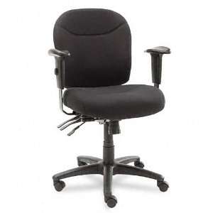  Alera  Wrigley Series Mid Back Multifunction Chair, Black 