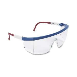  Nassau Plus Safety Glasses, Red/White/Blue Frame: Office 