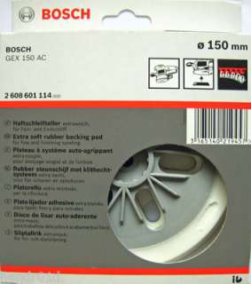 Bosch Velcro Backing Pad GEX 150 AC & TURBO Extra Soft  