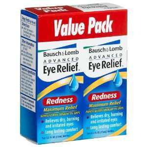 Bausch & Lomb Advanced Eye Relief Maximum Redness Reliver, 2 Count , 0 