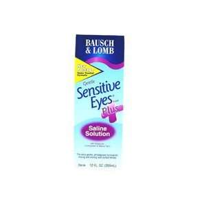   # 511089   Sens Eyes Plus Saline 12oz/Ea By Bausch & Lomb Vison Care
