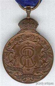Royal Victorian Medal, bronze, Edward VII in case,s9835  