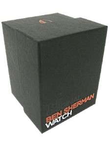 Ben Sherman Youths/Boys LCD Brown Leather Cuff Watch with Light BNIB 