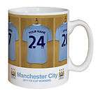 Personalised Manchester City Dressing Room Mug   Gifts for Boys 