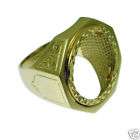 11g Octagonal Half SOVEREIGN Solid 9ct Gold Ring Mount