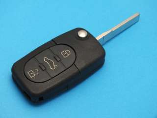   Boitier clé telecommande 3 boutons Audi A3 A4 A6 A8 TT S3 S4 