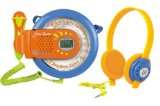  Soundmaster KCD 2 B Tragbarer Kinder CD Player mit Mikrofon 