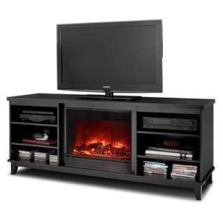 Real Flame Eli Ventless Electric Fireplace and Media Center   Black 