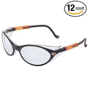   Harley Davidson HD101 Safety Glasses with Black Frame and Clear Lens