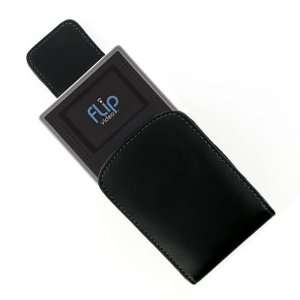  Luxury Black Leather case cover for new Flip Mino MinoHD Camcorder 