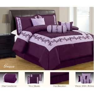 purple bedding