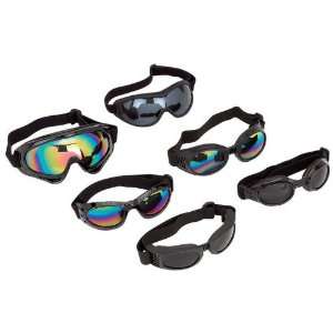    Diamond Plate Assorted Motorcycle Goggles 6Pc Set