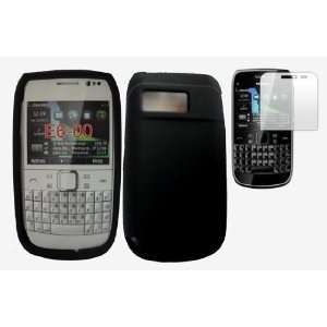   skin case cover pouch with screen protector for Nokia E6 Electronics