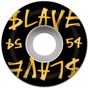  Logo Black/Yellow 53mm Skateboard Wheels (Set of 4)