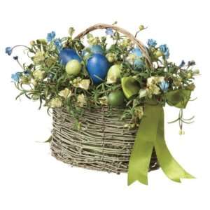   and Green Flowers and Speckled Eggs Wicker Baskets 10