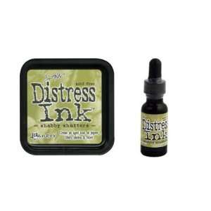  Tim Holtz Distress Rubber Stamp Ink Pad & Re inker Shabby 