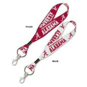   Crimson Tide Lanyard Style Keychain NCAA College Sports Team Key Strap