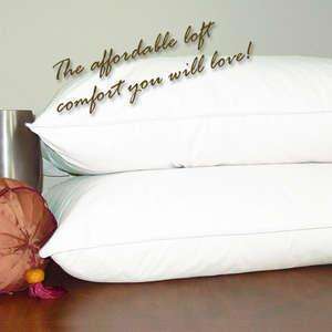 Classic White Goose Down Feather Pillow King Size Medim Firm 60 OZ Set 