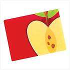 New red apple core country themed cutting board kitchen