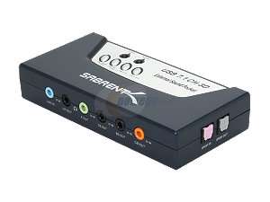 SABRENT USB SND8 8 Channel 3D USB 2.0 External 7.1 Surround Sound Box 