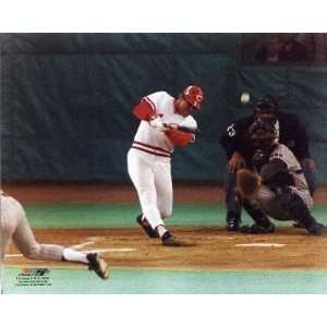  Pete Rose   4192nd Hit (swing) Finest LAMINATED Print 