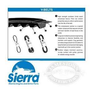  Sierra Marine Engine Replacement V Belts 15500 50 in 