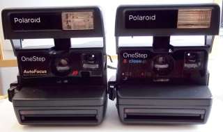 Polaroid One Step Close up 600 Film Camera and One Step Auto Focus 